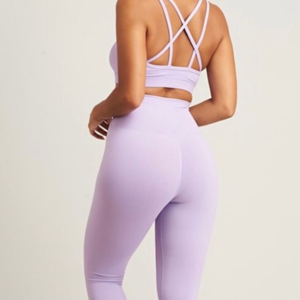 lilac high waisted leggings